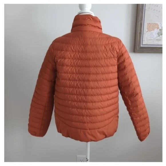 Lululemon Lightweight Relaxed Fit Down Jacket Canyon Orange size 8 - Picture 5 of 13